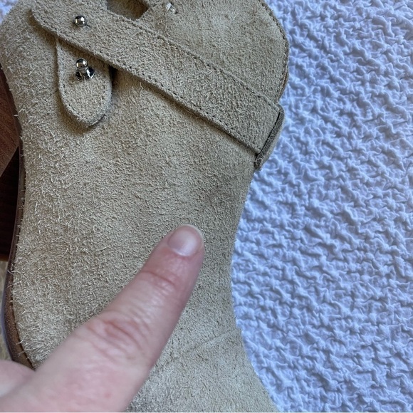 NWOT Rag & Bone Harrow Suede Stacked Heel Bootie Tan Camel Size 8.5 (38.5) - Picture 16 of 17